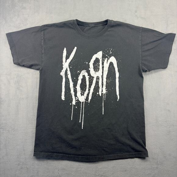 Korn "Still A Freak" T-shirt Mens Large Black Short Sleeve Nu-Metal 90s VTG Y2K - Picture 1 of 5